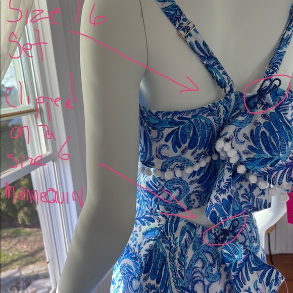 RARE Lilly Pulitzer GRETNA 16 LINEN Skirt Set BAHA BLUE BIRD IS THE WORD NWT - Picture 14 of 15